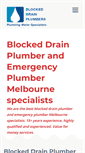 Mobile Screenshot of blockeddrainplumbers.com